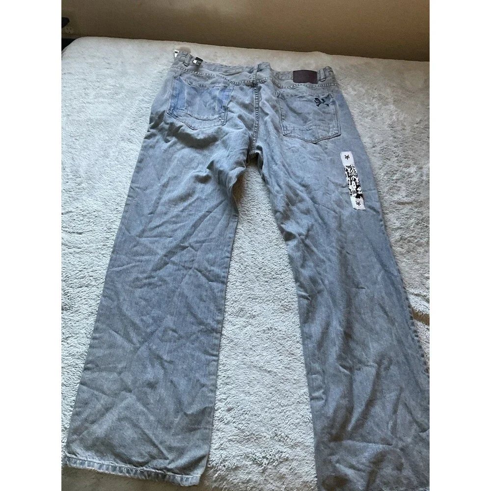 Zoo York Bronx Unbreakable Mens Dark Wash Straight Leg Button Fly Jeans Sz 40